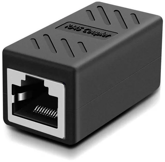 Alt view image 2 of 7 - RJ45 Inline Coupler, Cat7 Cat6 Cat5e Ethernet Coupler Female to Female(Black-2 Pack) eokCXOY
