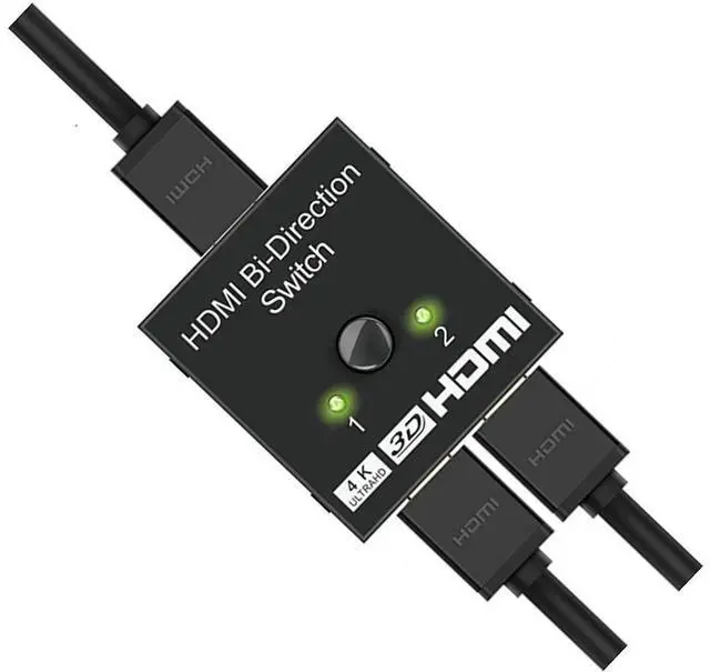 Main image of HDMI Switch 4K 60hz HDMI Splitter-Aluminum Bi-Directional HDMI Switcher 2 Input 1 Output, HDMI Switch Splitter 2 x 1/1 x 2. No External Power Required, Support 4K 3D HD 1080P for Xbox PS4 Roku HDTV