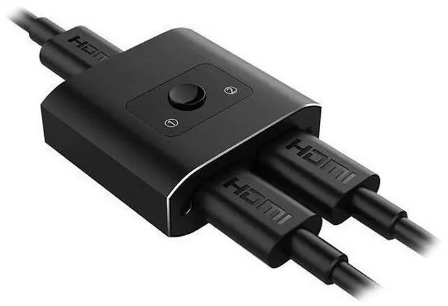 Alt view image 2 of 7 - HDMI Switch 4K HDMI Splitter- YXwin Aluminum Bi-Directional HDMI Switcher 2 Input 1 Output, HDMI Switch Splitter 2 x 1/1 x 2. No External Power Required, Support 4K 3D HD 1080P for Xbox PS4 Roku HDTV