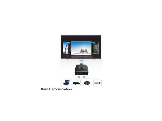 Alt view image 7 of 7 - HDMI Switch 4K HDMI Splitter- YXwin Aluminum Bi-Directional HDMI Switcher 2 Input 1 Output, HDMI Switch Splitter 2 x 1/1 x 2. No External Power Required, Support 4K 3D HD 1080P for Xbox PS4 Roku HDTV