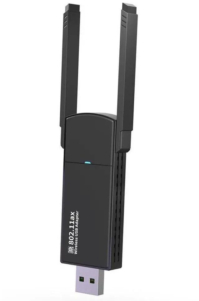 Alt view image 2 of 7 - AX1800 WiFi6 Dual Band Wireless Network Card Driver-free Wireless WiFi Receiver Computer External USB Network Card 5.8GHz +2.4G RTL8832 Chip Support Windows 10/11 Only eokCXOY