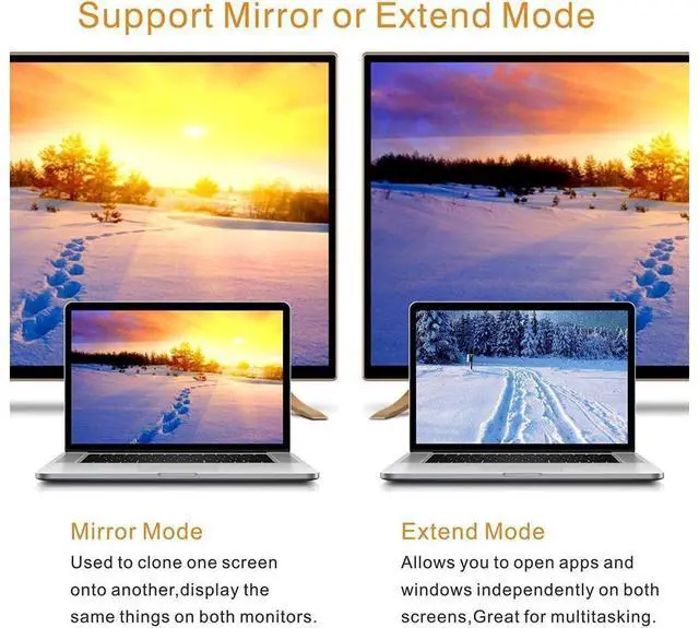 Alt view image 7 of 7 - USB3.0 to HDMI Adapter, USB to HDMI 1080P Video Graphics Cable Converter with Audio for PC Laptop Projector HDTV Compatible with Windows XP 7/8/8.1/10 [Not Support Mac OS Chromebook] eokCXOY