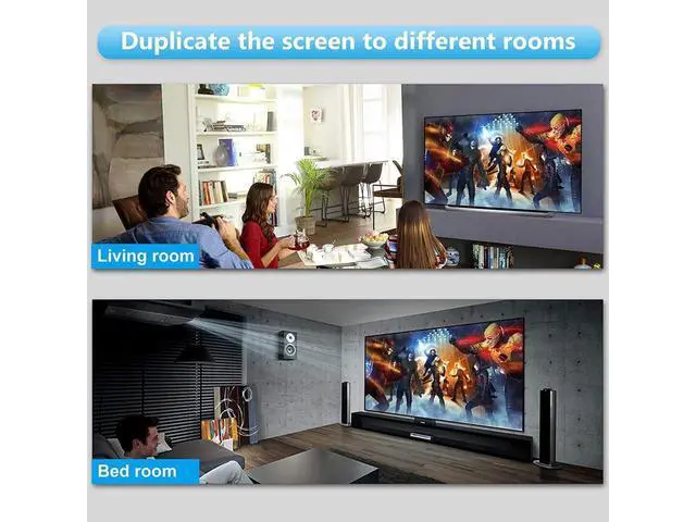 Alt view image 7 of 7 - HDMI Splitter 1 in 2 Out, 4K HDMI 3D Splitter for Dual Monitors, High Speed 2-Port HDMI Splitter for Blu-Ray Player, Full HD HDMI Amplifier Splitter for Xbox, PS4, PS3, DVD, HDTV eokCXOY