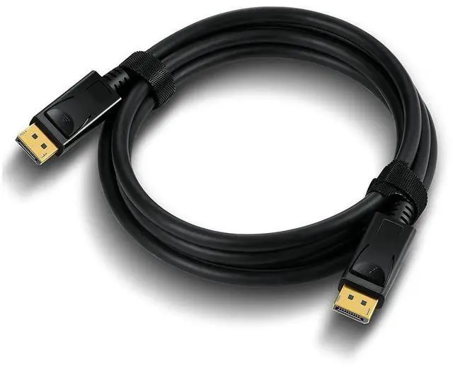 Alt view image 7 of 7 - DisplayPort 1.4 Cable 8K @60Hz,VESA Certified Display Port Cable 10ft / 3M, DP to DP 1.4 Cable Cord with [1440P@144Hz, 1080P@240Hz, 4K@120Hz, 8K@60Hz] & HDR HBR3 Support -Gold Black eokCXOY