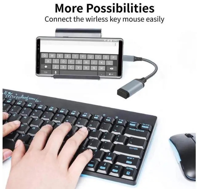 Alt view image 6 of 7 - USB C to USB 3.0 Adapter [2 pack], USB-C to USB Adapter, USB Type-C to USB,Thunderbolt 3 to USB Adapter OTG Cable for Macbook Pro/Air 2020/2018,iPad Pro 2020,Galaxy S20 S20+,Google Pixel and More