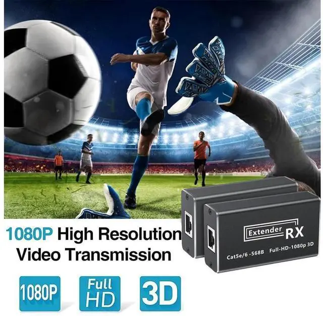 Alt view image 5 of 7 - 196FT/60m HDMI Extender with IR & Loop Out 1080P HDMI Extender No Loss RJ45 to HDMI Extender Transmitter Receiver over Cat5e/Cat6 eokCXOY