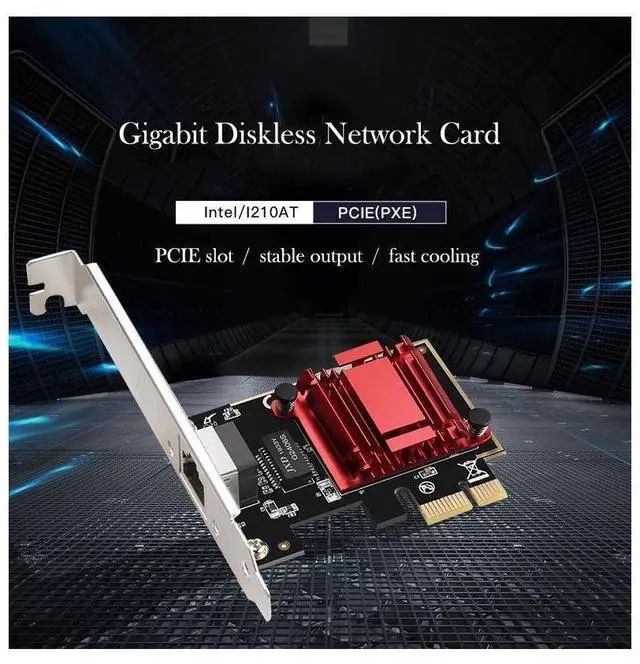 Alt view image 4 of 7 - POE Gigabit Network Card PCIe 1X Intel I210 Ethernet Card PCI Express Gibabit Ethernet Adapter 10/100/1000Mbps eokCXOY