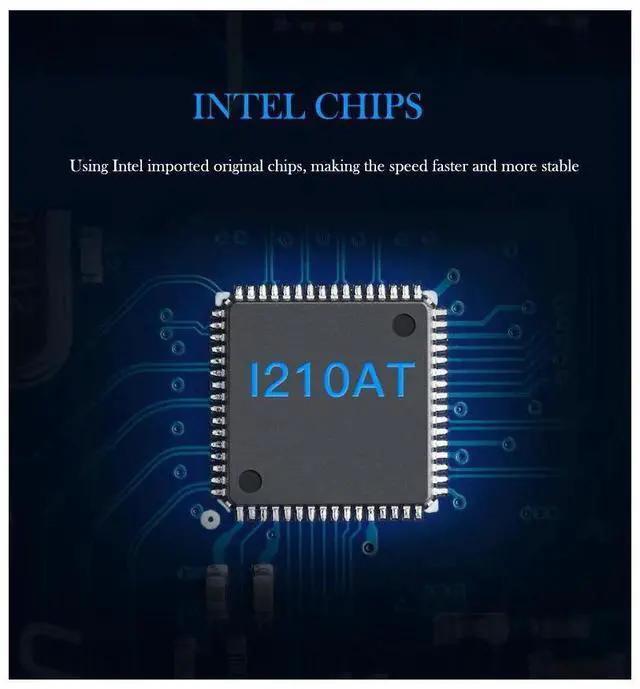 Alt view image 7 of 7 - POE Gigabit Network Card PCIe 1X Intel I210 Ethernet Card PCI Express Gibabit Ethernet Adapter 10/100/1000Mbps eokCXOY