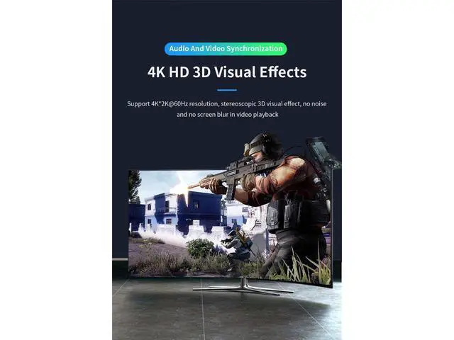 Alt view image 6 of 7 - HDMI Splitter 1x2 , 1 in 2 Out HDMI Splitter Audio Video Distributor 3D & 4K x 2K Box for HDTV, STB, DVD, PS3, Projector Etc eokCXOY