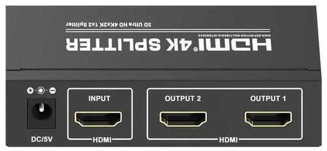 Main image of 4K 1x2 HDMI Splitter Full HD 1080p HDMI Video Converter 1X2 Screen Split 1 In 2 Out Dual Display HDCP 3D for PS4 DVD PC To TV eokCXOY
