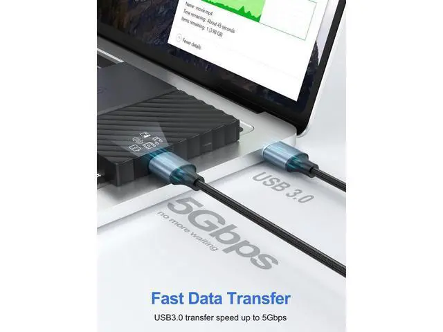 Alt view image 2 of 7 - [2 Pack] USB 3.0 A to A Male Cable 3.3FT+3.3FT, USB 3.0 to USB 3.0 Cable, USB A Male to Male Cable Double End USB 3.0 Cord Compatible with Hard Drive Enclosures, DVD Player, Laptop Cool eokCXOY