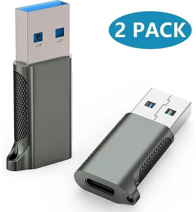 Main image of [2 PACK] USB C Female to USB A Male Adapter 3.1 Gen 2 - True 10Gbps Type C to USB Converter Support Charging, Audio, Data Transfer USB A to USB-C Adapter eokCXOY