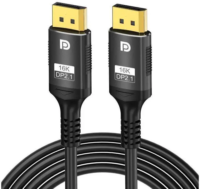 Main image of 16K Displayport Cable 2.1 3.3ft, 80Gbps Display Port 2.1 Cable Support 16K@30Hz 8K@120Hz/60Hz 4K@240Hz HDR,HDCP, DSC 1.2a, Dp to Dp Cable for FreeSync/G-Sync/Gaming Monitor/Graphics Card eokCXOY