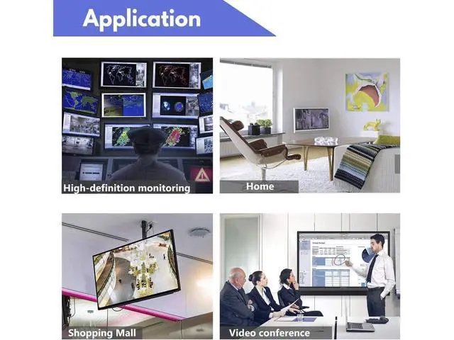 Alt view image 5 of 7 - 1 HDMI to 2 AHD BNC Converter 1080p TVI AHD Repeater HDMI to AHD Converter with AHD Loopout 500M Repeater eokCXOY