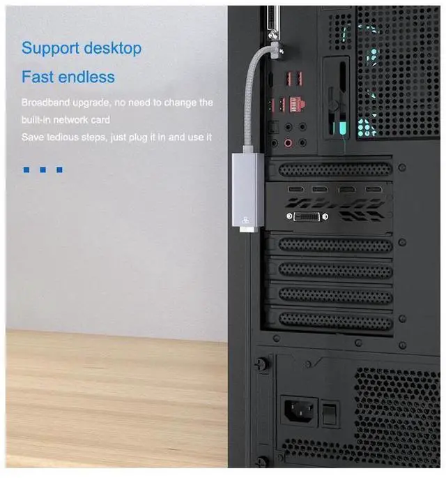 Alt view image 5 of 7 - 2.5G USB to RJ45 Interface Ethernet USB 3.0 LAN Adapter RTL8156 Wired USB 3.0 2500M External Network Converter for Windows 7/ 8/10 MacBook Ethernet eokCXOY