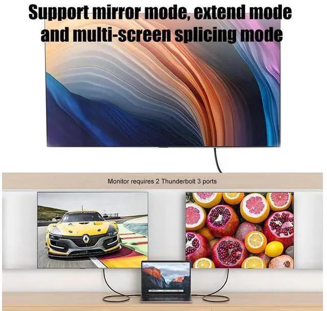 Alt view image 7 of 7 - Gen3 40Gbps USB 4.0 Type C to C 240W Fast Charging Cable 1FT, 240W Type C To USB C Fast Charging Cables 48V 5A USB4 PD3.1 QC5.0 Full Function Thunderbolt 3/4 40Gbps 8K 60Hz Video Data Cable eokCXOY