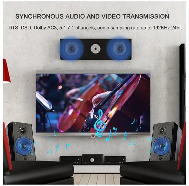 Alt view image 5 of 7 - 4Kx2K Ultra HD 4Port HDMI Switch 4096x2160/3840x2160@60Hz 4:4:4 /1080P 3D HDMI 2.0 Switcher 4 Devices Sharing 1 Screen (with Remote Control) eokCXOY