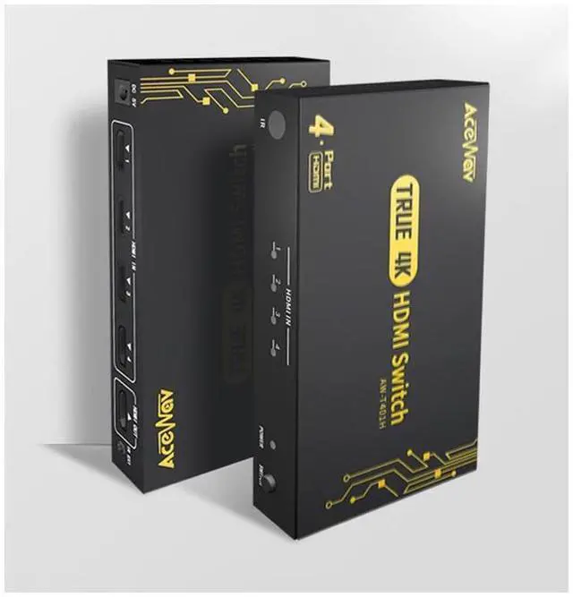 Alt view image 2 of 7 - 4Kx2K Ultra HD 4Port HDMI Switch 4096x2160/3840x2160@60Hz 4:4:4 /1080P 3D HDMI 2.0 Switcher 4 Devices Sharing 1 Screen (with Remote Control) eokCXOY