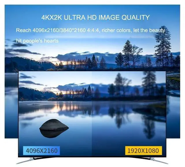 Alt view image 3 of 7 - 4Kx2K Ultra HD 4Port HDMI Switch 4096x2160/3840x2160@60Hz 4:4:4 /1080P 3D HDMI 2.0 Switcher 4 Devices Sharing 1 Screen (with Remote Control) eokCXOY