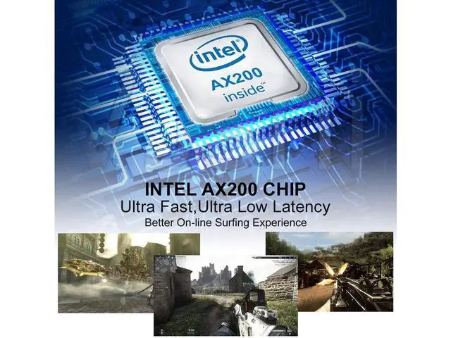 Alt view image 4 of 7 - WiFi 6 AX200 PCI-E WiFi Card, Dual-Band 5GHz/2.4GHz Wireless WiFi Network Adapter for Desktop, Supports Bluetooth 5.0 | MU-MIMO | Only Supports Win 10 64-bit (Black) eokCXOY