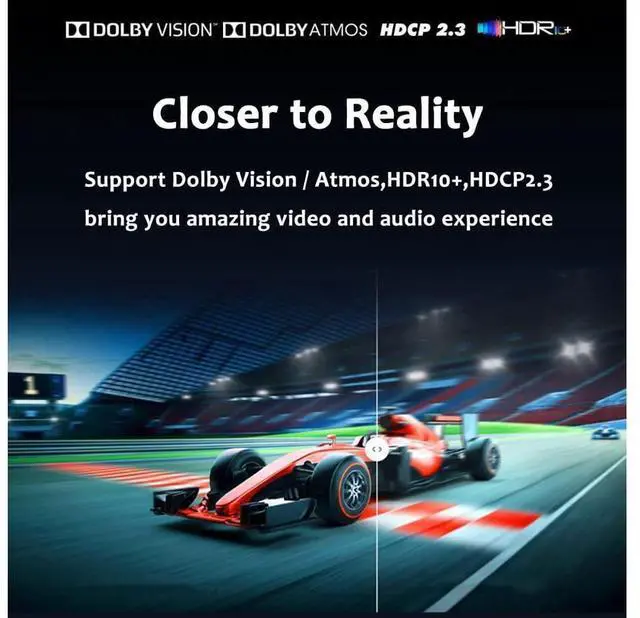 Alt view image 3 of 7 - [Upgraded] HDMI 2.1 Switch 8K @60Hz 4K @120Hz 4 in 1 Out HDMI Auto Switcher with Remote Support 48Gbps, HDR10+, HDCP2.3, D-o-l-b-y Vision/ Atmos and CEC (with US Power Adapter) eokCXOY