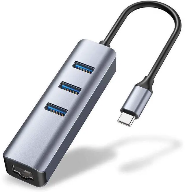 Main image of USB C to Ethernet Adapter, RJ45 to USB C Thunderbolt 3/Type-C 10/100/1000M Gigabit Ethernet LAN Network Adapter, Compatible for MacBook Pro 16'' 2019/2018/2017, MacBook Air eokCXOY