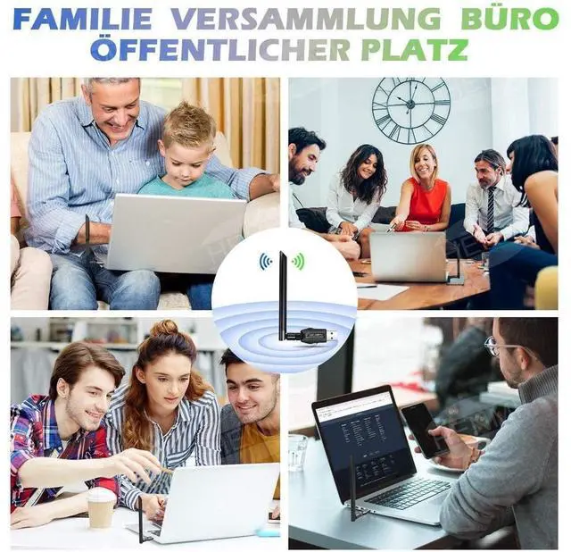 Alt view image 7 of 7 - Wifi Dongle, WLAN USB 3.0 Adapter Dual-band 1200 Mbps, for PC/desktop/laptop, Wireless Adapter 5.8G/867Mbps + 2.4G/300Mbps, PC Windows 10/XP/Win7/8/8.1/Linux/Mac OS eokCXOY