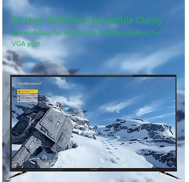 Alt view image 6 of 7 - USB C to 4K HDMI VGA Adapter , 2-in-1 Type C Hub with 4Kx2K HDMI, 1080P VGA Compatible for Nintendo Switch/MacBook Pro/iPad Pro/ Samsung Galaxy/Dell XPS-Silver eokCXOY