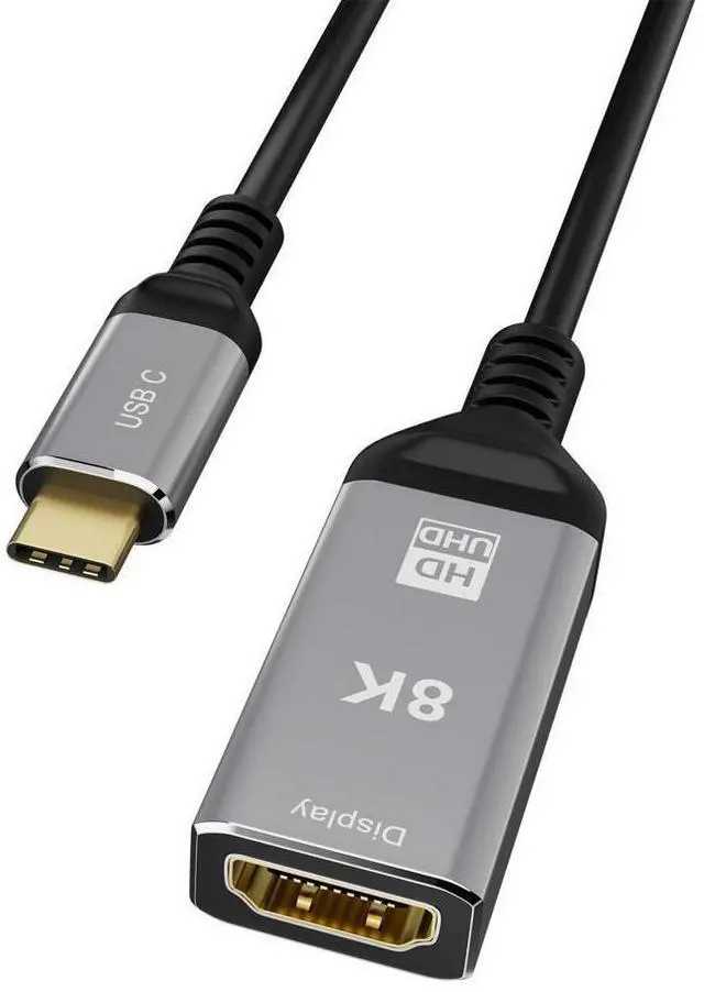 Alt view image 3 of 7 - USB Type C To HDMI Adapter Ultra HD 8K USB C HDMI 2.1 Male To Female Cable Thunderbolt 3 For MacBook HUAWEI Samsung eokCXOY