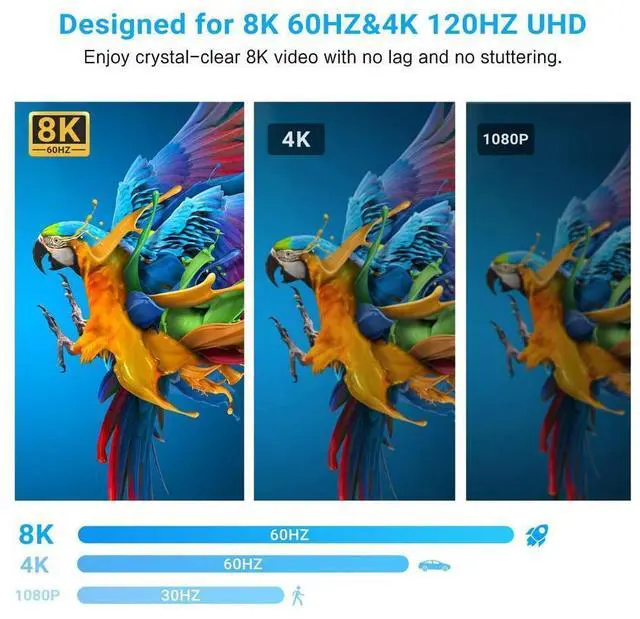 Alt view image 2 of 7 - 8K 4x2 HDMI Matrix, 4 in 2 Out HDMI 2.1 Matrix HDMI Video Switcher Splitter + Optical & L/R Audio Output,Support 4K @120Hz,HDR10 HDCP2.3 Do-l-by Vision Atmos SPDIF 5.1CH ARC with IR Remote Control