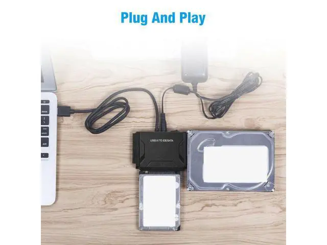 Alt view image 7 of 7 - USB 3.0 to IDE & SATA Converter External Hard Drive Adapter Kit 2.5"/3.5" Cable eokCXOY