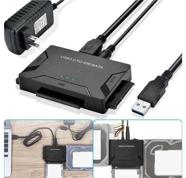 Main image of USB 3.0 to IDE & SATA Converter External Hard Drive Adapter Kit 2.5"/3.5" Cable eokCXOY