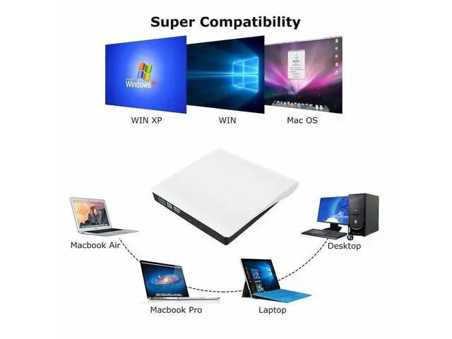 Alt view image 5 of 7 - USB 3.0 Slim External DVD RW CD Writer Drive Burner Reader Player Optical Drives For Laptop PC DVD burner dvd portatil eokCXOY