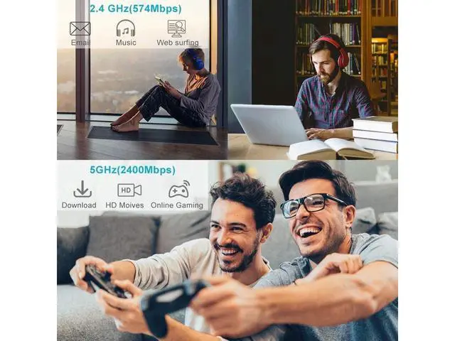 Alt view image 4 of 7 - WiFi 6 Card Bluetooth 5.0 Wireless Adapter 3000Mbps AX200 Dual-band PCI-E Network WiFi Adapter Card Dual Band 5.8GHz/2.4GHz Antennas for Desktop/PC Gaming Supports Windows 10 (64bit) eokCXOY