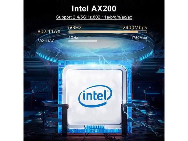 Alt view image 2 of 7 - WiFi 6 Card Bluetooth 5.0 Wireless Adapter 3000Mbps AX200 Dual-band PCI-E Network WiFi Adapter Card Dual Band 5.8GHz/2.4GHz Antennas for Desktop/PC Gaming Supports Windows 10 (64bit) eokCXOY