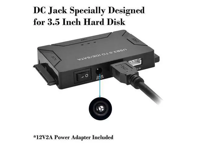 Alt view image 4 of 7 - USB To IDE SATA Data Adapter USB3.0 To IDE SATA Hard Disk Transfer Converter 4 in 1 For PC Laptop 2.5 3.5inch 8TB Hard Disk Dock eokCXOY