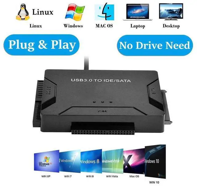 Main image of USB To IDE SATA Data Adapter USB3.0 To IDE SATA Hard Disk Transfer Converter 4 in 1 For PC Laptop 2.5 3.5inch 8TB Hard Disk Dock eokCXOY