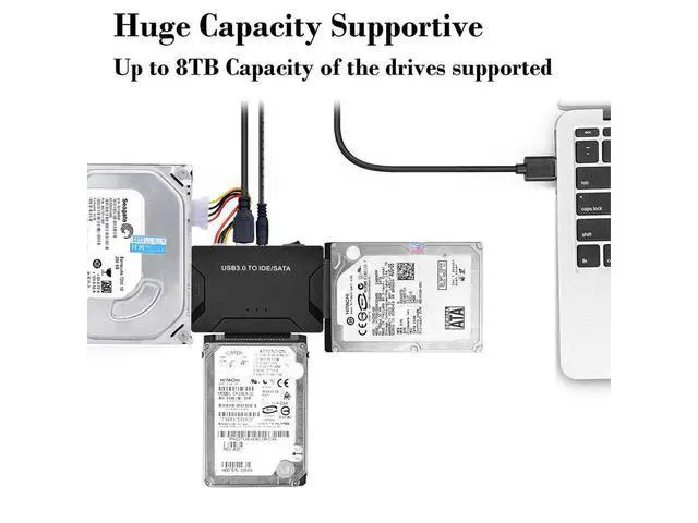 Alt view image 5 of 7 - USB To IDE SATA Data Adapter USB3.0 To IDE SATA Hard Disk Transfer Converter 4 in 1 For PC Laptop 2.5 3.5inch 8TB Hard Disk Dock eokCXOY