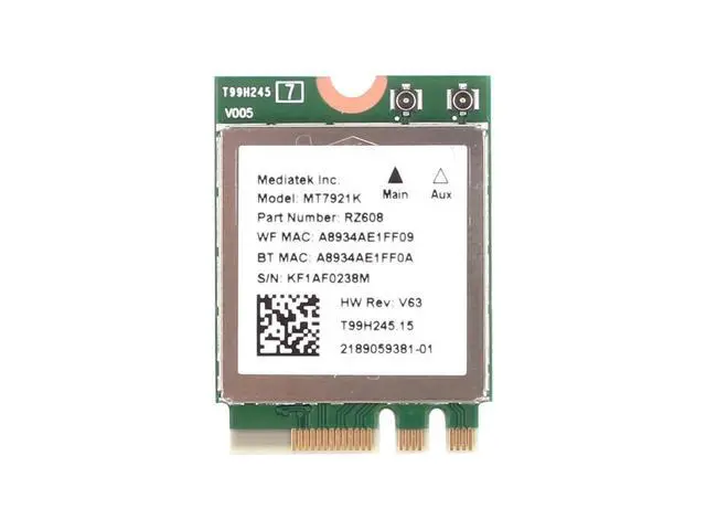 Alt view image 7 of 7 - MT7921K M.2 WiFi 6 Card for PC Dual Band 2.4GHz/5GHz 1800Mbps 802.11ax/ac wifi Bluetooth 5.2 Network Card same as wifi 6 AX200 Wireless Adapter Support Windows 10/11 eokCXOY