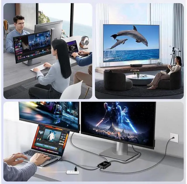 Alt view image 7 of 7 - Gigabit Ethernet Splitter 1 to 3, 1000Mbps Ethernet Cable Splitte Extend Network(3 Devices Simultaneous Networking), Ethernet Splitter High Speed with USB Power Cable for Cat5/5e/6/7/8 Cable eokCXOY