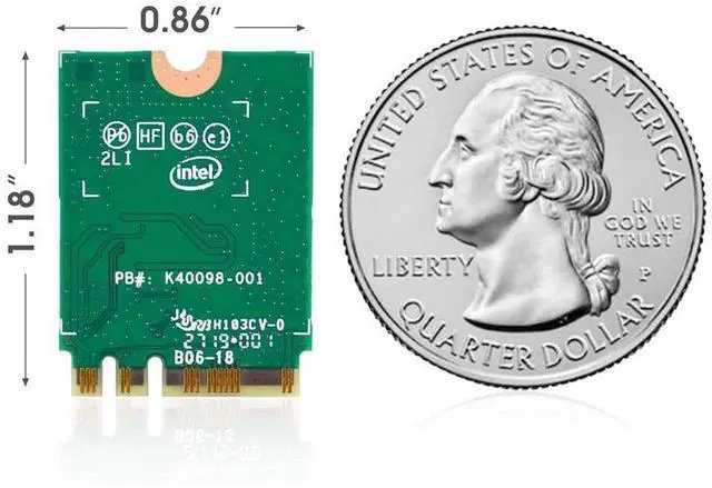 Alt view image 7 of 7 - WiFi 6 M.2 Module AX 3000Mbps Network Adapter with Bluetooth 5.1 Wireless Wi-Fi 6 Card 2.4G/5Ghz 802.11ax MU-MIMO for Laptop PC with Windows 64 bit - Intel Model AX200NGW