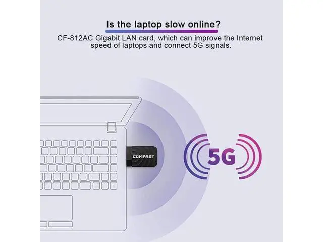 Alt view image 6 of 7 - USB Wi-Fi Dongle,1300Mbps USB WiFi Adapter for Desktop PC Laptop, WiFi Dongle Dual Band 2.4GHz/5.8GHz Wireless WiFi USB for PC Desktop Laptop, Support Windows XP/7/8/8.1/10 Mac 10.9-10.14 eokCXOY