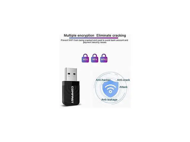 Alt view image 7 of 7 - USB Wi-Fi Dongle,1300Mbps USB WiFi Adapter for Desktop PC Laptop, WiFi Dongle Dual Band 2.4GHz/5.8GHz Wireless WiFi USB for PC Desktop Laptop, Support Windows XP/7/8/8.1/10 Mac 10.9-10.14 eokCXOY