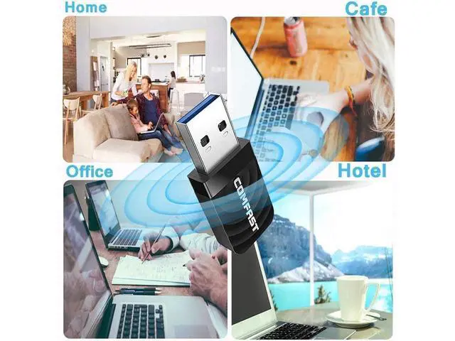 Alt view image 5 of 7 - USB Wi-Fi Dongle,1300Mbps USB WiFi Adapter for Desktop PC Laptop, WiFi Dongle Dual Band 2.4GHz/5.8GHz Wireless WiFi USB for PC Desktop Laptop, Support Windows XP/7/8/8.1/10 Mac 10.9-10.14 eokCXOY