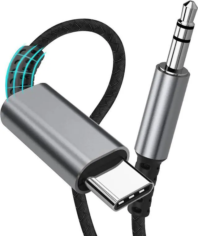 Main image of USB C to 3.5mm Male Headphone Jack Adapter, USB Type C to Male Adapter Dongle Cable Cord Car Headphone Compatible with S-a-m-s-u-n-g Gal-axy S22 S21 S20 Ultra S20+ Note 20,i-P-a-d Pro,Pixel