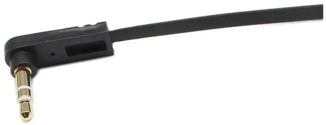 Alt view image 4 of 5 - 3.5mm Audio Cable, Right Angle Gold Plated 3.5mm Auxiliary Audio Stereo Male to Male Cable(0.5 Feet)