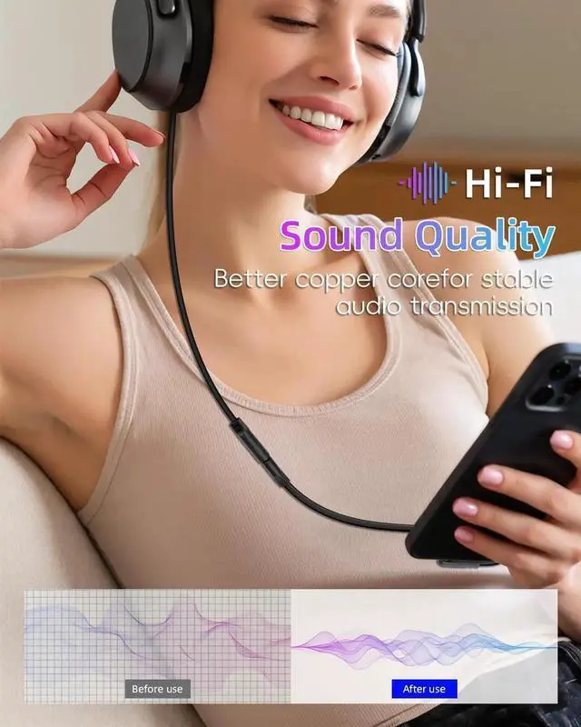 Alt view image 2 of 7 - 3.5mm Flat Audio Cable,90 Degree 3.5mm Male to Male Flat Headphone Jacks Audio Cable for Car Audio Systems,Home Speakers,Phones,Tablets,2Pack(0.15M