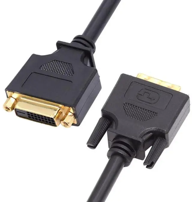 Alt view image 7 of 7 - DVI 24+1 Male to Female Extension Cable 1.64FT/50cm, DVI-D Dual Link Digital Video for Monitor Graphics Card