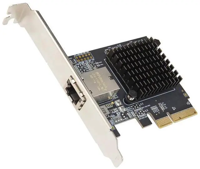 Main image of 1 Port 10 Gigabit Ethernet Network Card - PCIe x4 10Gb 10GBASE-T NIC AQTION AQC107-10Gbps Ethernet PCI-Express x4 Adapter SD-PEX24055