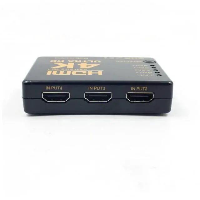 Alt view image 4 of 5 - 4K UHD HDMI 5 Port Switch Switcher Selector Splitter Hub with Remote Support HDTV HDMI 1.4